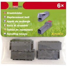 Momeală de rezervă pentru cursă de şoareci SuperCat şi Swissino No See - No Touch, 6 buc.